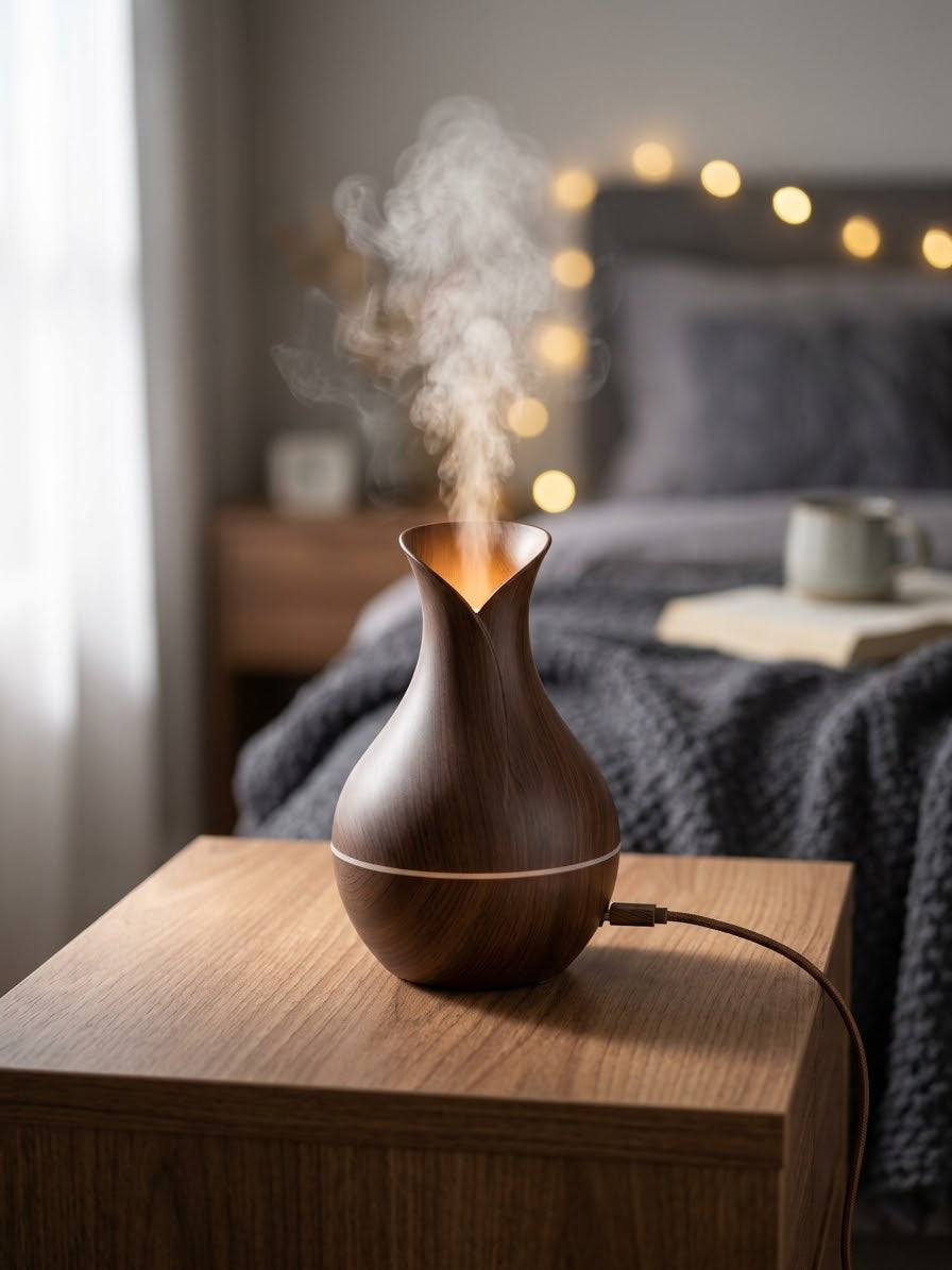 VANTRO Aroma - Humidificador Difusor USB con Luz LED 100ml