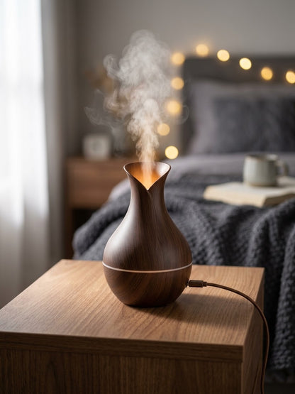 VANTRO Aroma - Humidificador Difusor USB con Luz LED 100ml