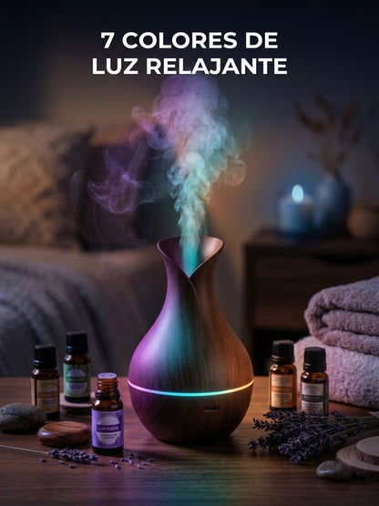 VANTRO Aroma - Humidificador Difusor USB con Luz LED 100ml